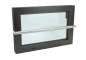 Preview: Kellerfenster braun 80 x 40 Einfachverglasung mit Komplett Set Sicherheitsstange